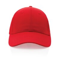 Impact 6 Panel Kappe aus 190gr rCotton mit AWARE™ Tracer Farbe: rot