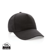 Impact 5 Panel Kappe aus 190gr rCotton mit AWARE™ Tracer Farbe: schwarz