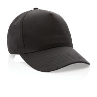 Impact 5 Panel Kappe aus 190gr rCotton mit AWARE™ Tracer Farbe: schwarz