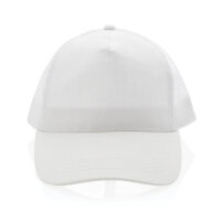 Impact AWARE™ 190gr Brushed rCotton 5 Panel Trucker-Cap Farbe: weiß