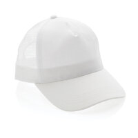 Impact AWARE™ 190gr Brushed rCotton 5 Panel Trucker-Cap Farbe: weiß