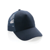 Impact AWARE™ 190gr Brushed rCotton 5 Panel Trucker-Cap Farbe: navy blau