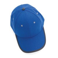 Impact AWARE™ 280gr Brushed rCotton 6 Panel Kontrast-Cap Farbe: blau