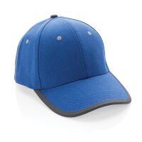 Impact AWARE™ 280gr Brushed rCotton 6 Panel Kontrast-Cap Farbe: blau