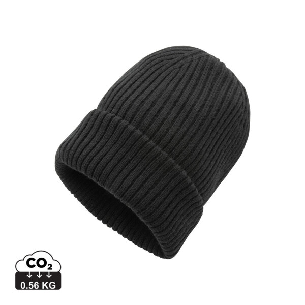 Impact AWARE™ Polylana® doppelt gestrickte Mütze Farbe: schwarz