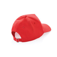 Impact 5 Panel Kappe aus 280gr rCotton mit AWARE™ Tracer Farbe: luscious red