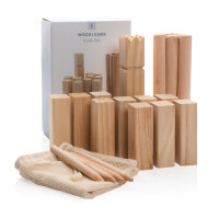 Kubb Outdoor Wurfspiel aus Holz Farbe: braun