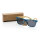 Sonnenbrille aus Bambus und RCS recyceltem Kunststoff Farbe: blau