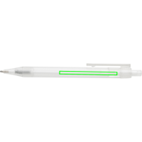 GRS rPET X8 transparenter Stift Farbe: weiß