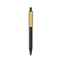 GRS rABS Stift mit Bambus-Clip Farbe: schwarz