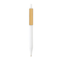 GRS rABS Stift mit Bambus-Clip Farbe: weiß