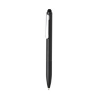 Kymi Stift mit Stylus aus RCS recyceltem Aluminum Farbe: schwarz