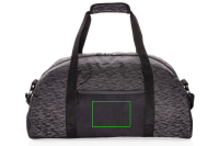 AWARE™ reflektierende RPET Wochenendtasche Farbe: schwarz