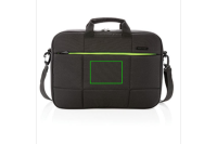 Soho 15.6" Business Laptop-Tasche aus RPET, PVC-frei Farbe: schwarz, grün