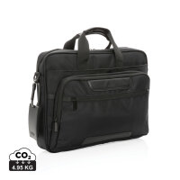 Swiss Peak AWARE™ RPET Voyager 15.6" Laptop-Tasche Farbe: schwarz