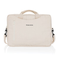 Laluka AWARE™ 15.4" Laptop-Tasche aus recycelter Baumwolle Farbe: off white