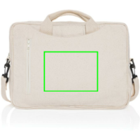 Laluka AWARE™ 15.4" Laptop-Tasche aus recycelter Baumwolle Farbe: off white