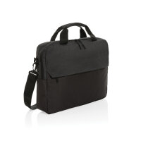 Kazu AWARE™ 15,6" RPET Laptop-Tasche Farbe: schwarz