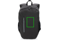 Impact AWARE™ 300D RPET Casual Rucksack Farbe: schwarz, grau