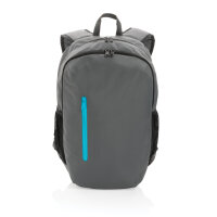 Impact AWARE™ 300D RPET Casual Rucksack Farbe: grau, turkis