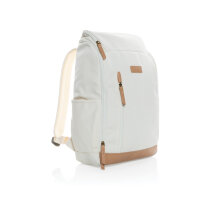 Impact AWARE™ 16 oz. r recyceltem canvas 15" Laptop-Rucksack Farbe: off white