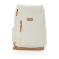 Impact AWARE™ 16 oz. r recyceltem canvas 15" Laptop-Rucksack Farbe: off white