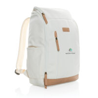 Impact AWARE™ 16 oz. r recyceltem canvas 15" Laptop-Rucksack Farbe: off white