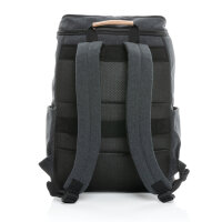 Impact AWARE™ 16 oz. r recyceltem canvas 15" Laptop-Rucksack Farbe: schwarz