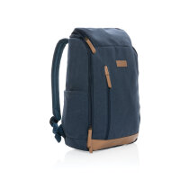 Impact AWARE™ 16 oz. r recyceltem canvas 15" Laptop-Rucksack Farbe: blau