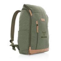 Impact AWARE™ 16 oz. r recyceltem canvas 15" Laptop-Rucksack Farbe: grün