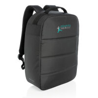 Impact AWARE™ RPET Anti-Diebstahl 15,6" Laptop-Rucksack Farbe: schwarz