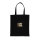 Impact AWARE™ recycelte Baumwolltasche 145gr mit Boden Farbe: schwarz