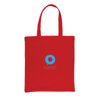 Impact AWARE™ recycelte Baumwolltasche 145gr mit Boden Farbe: rot