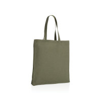 Impact AWARE™ recycelte Baumwolltasche 145gr mit Boden Farbe: grün