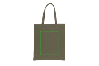 Impact AWARE™ recycelte Baumwolltasche 145gr mit Boden Farbe: grün