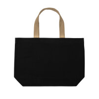 Impact Aware™ 240g/m² große Tasche aus rCanvas, ungefärbt Farbe: schwarz