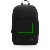Swiss Peak AWARE™ moderner 15,6" Laptop-Rucksack Farbe: schwarz