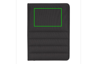 Impact AWARE™ RPET A4 Portfolio mit Reißverschluss Farbe: schwarz