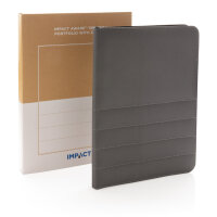 Impact AWARE™ RPET A4 Portfolio mit Reißverschluss Farbe: anthrazit