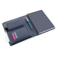 Impact AWARE™ RPET A5 Portfolio Farbe: navy blau