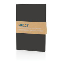 Impact Softcover A5 Notizbuch mit Steinpapier Farbe: schwarz