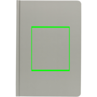 A5 Impact Steinpaper Hardcover Notizbuch Farbe: grau