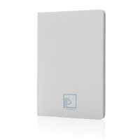 A5 Impact Steinpaper Hardcover Notizbuch Farbe: weiß