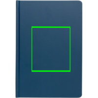 A5 Impact Steinpaper Hardcover Notizbuch Farbe: blau