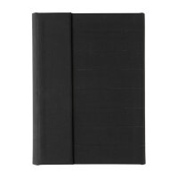 Impact Aware™ A5 Notebook mit Magnetverschluss Farbe: schwarz