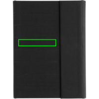 Impact Aware™ A5 Notebook mit Magnetverschluss Farbe: schwarz