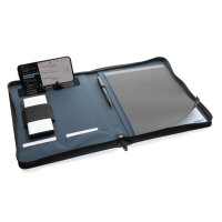 Impact Aware™ Deluxe 300D Tech Portfolio mit Reißverschluss Farbe: navy blau