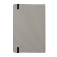 GRS-zertifiziertes rPET-A5-Notizbuch Farbe: grau, schwarz