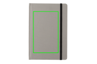 GRS-zertifiziertes rPET-A5-Notizbuch Farbe: grau, schwarz