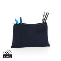 Impact Aware™ 285g/m² Stifte-Etui aus ungefärbtem Canvas Farbe: navy blau